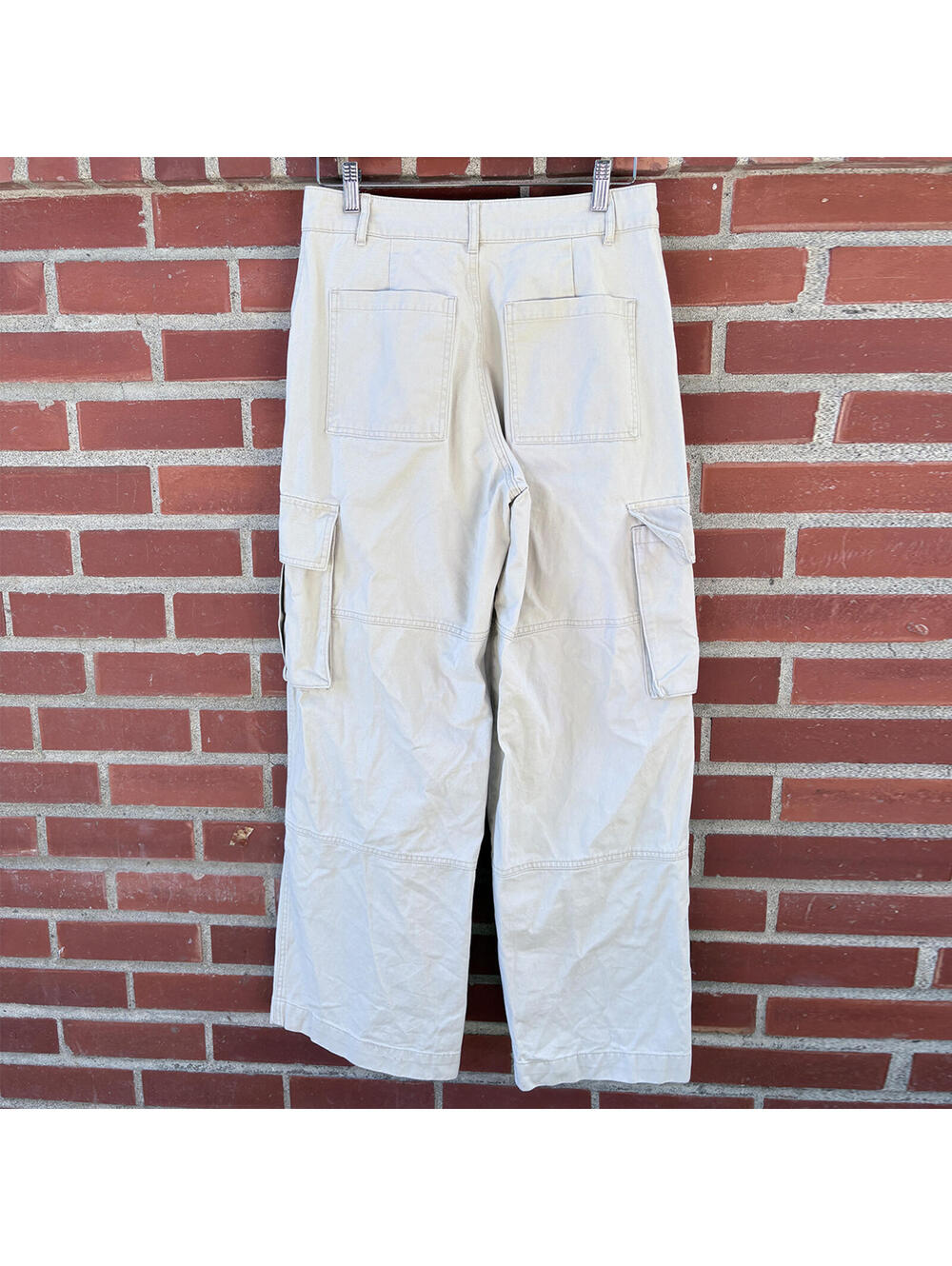 Cotton On Light Beige Cargo Pants with Multiple Pockets - Picture 2 of 6